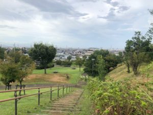 【宝塚古墳公園からの景色】