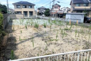 【三重高通りより少し入った92坪の住宅団地内の土地】