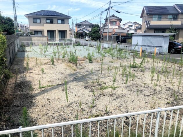 【三重高通りより少し入った92坪の住宅団地内の土地】