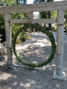 【相鹿上神社の茅の輪】