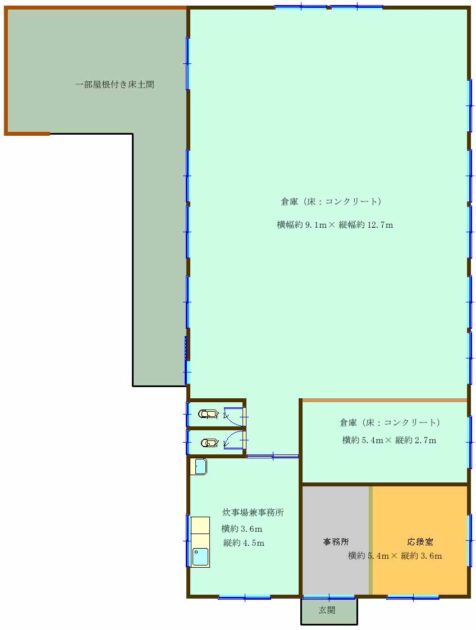 【大紀町永会倉庫等間取り】
