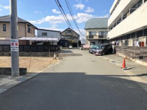 【久保町780万円土地前面道路】