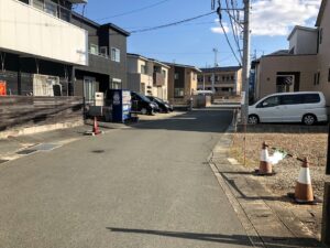 【久保町780万円土地前面道路】