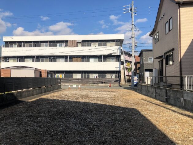 【久保町780万円土地外観奥から】