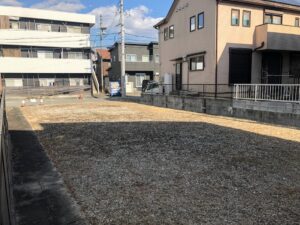 【久保町780万円土地外観奥から】