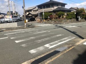 【目の前にある横断歩道】