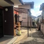 【リビング前屋根付きテラス】