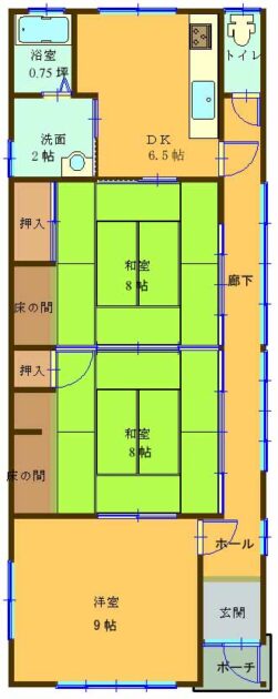 【多気町片野平家建て中古住宅430万円間取り】