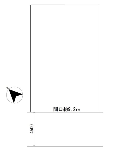 【五月町45坪土地古家あり更地渡し】