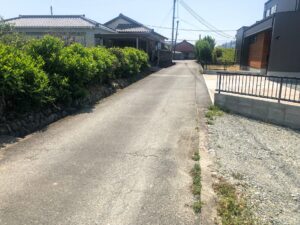 【多気町相可倉庫用土地185坪　前面道路】