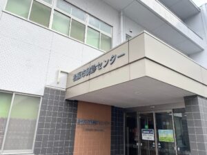 【松阪市健診センター玄関】